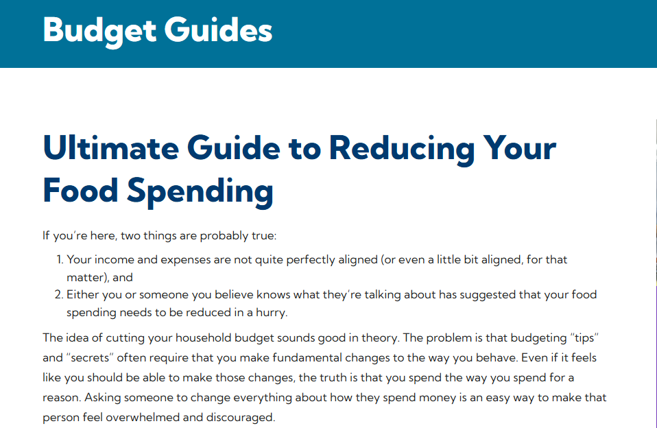 Ultimate Guide to Reducing Your Food Spending