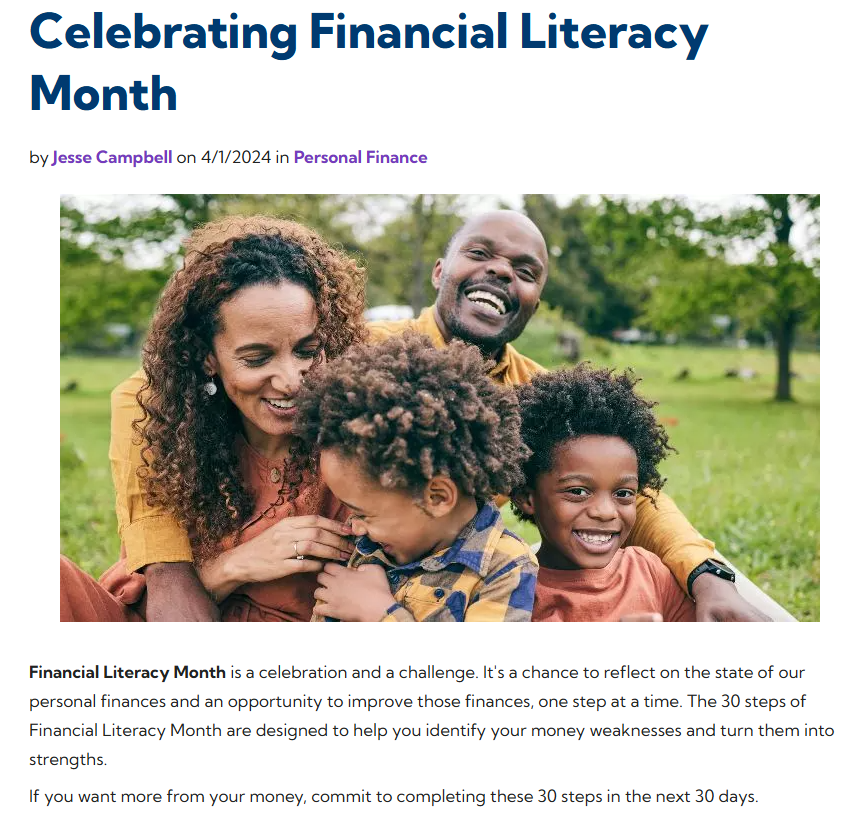Celebrating Financial Literacy Month from Money Management International