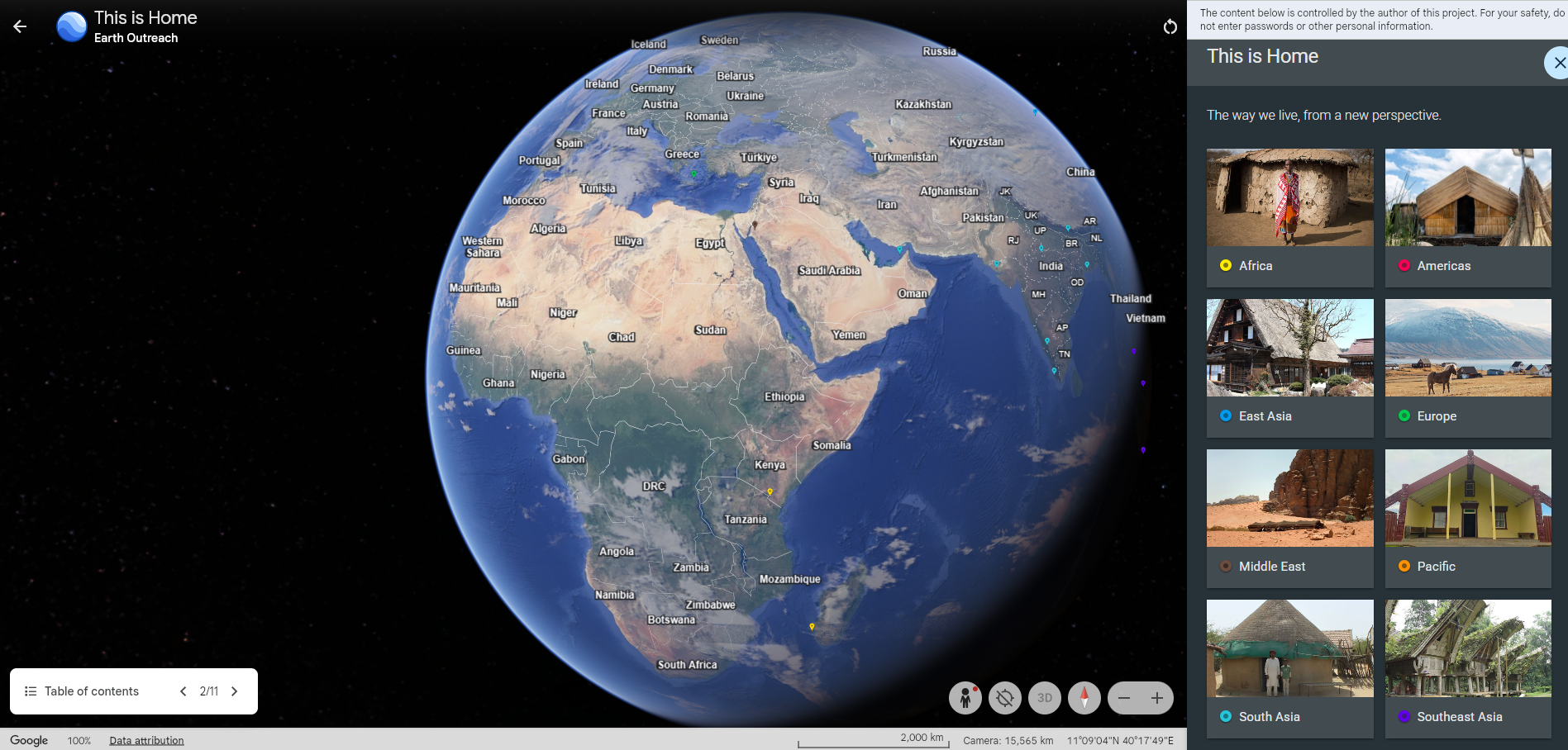 Google Earth Home Page