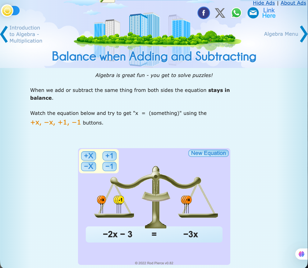 Algebra Balance