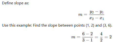 Slope definition and example