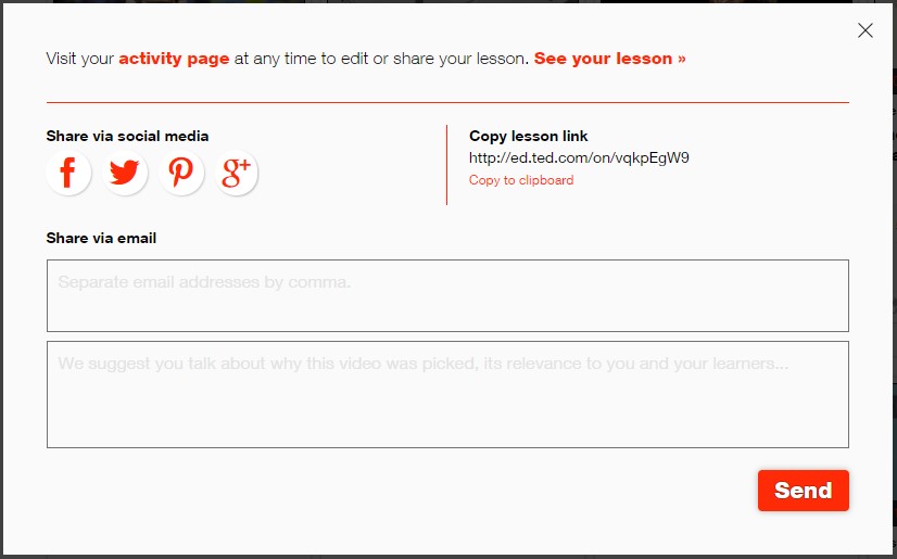 Shared Lessons number two