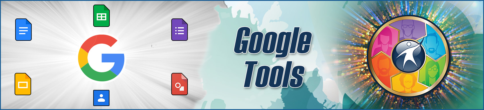 Google Tools video banner - Graphic composite with OTAN logo and Google product logos.