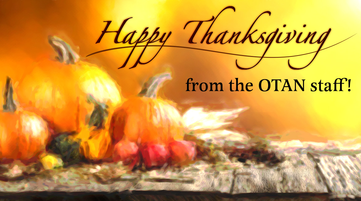 OTAN Thanksgiving 2019 Holiday banner